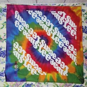 Swae Lee Post Malone Runaway Tour 2019 Tie Dye Bandana, 21x21